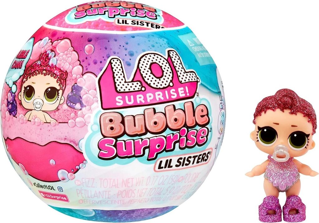 LOL Surprise Bubble Foam Lil Sisters Doll. маленька сестричка лілс лол бабл Код/Артикул 75 936 від компанії greencard - фото 1