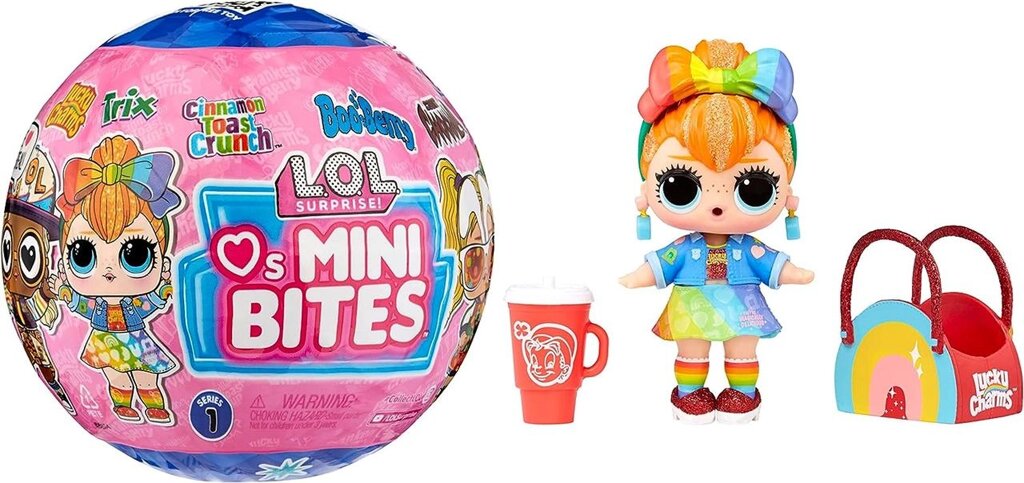 LOL Surprise Loves Mini Bites Cereal Dolls із 7 сюрпризами Код/Артикул 75 937 Код/Артикул 75 937 Код/Артикул 75 937 від компанії greencard - фото 1