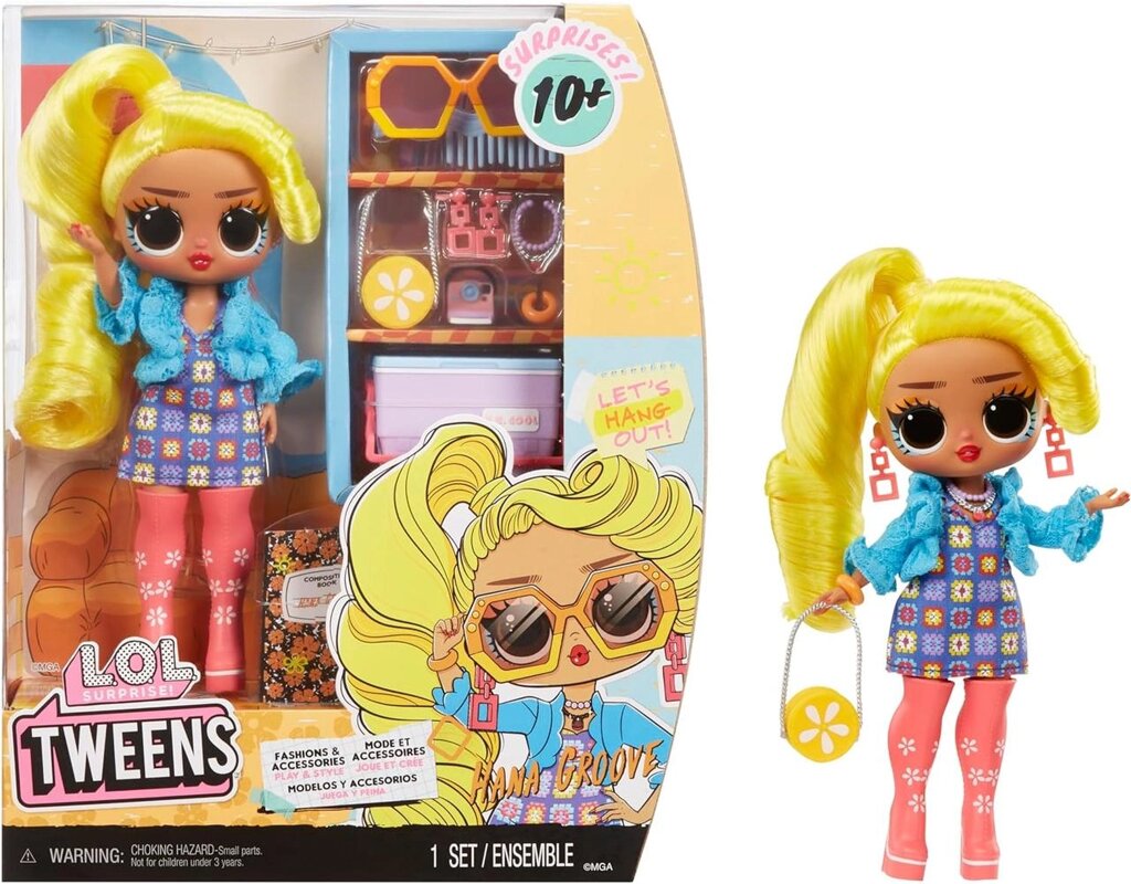 LOL Surprise Tweens Fashion Doll Hana Groove з 10+ сюрпризами та стильними аксесуарами Код/Артикул 75 1299 Код/Артикул від компанії greencard - фото 1