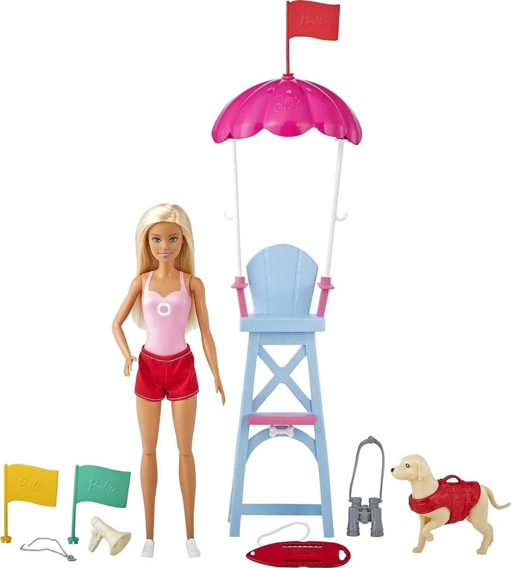 Лялька барбі рятувальниця. Barbie Careers Lifeguard Код/Артикул 75 546 від компанії greencard - фото 1