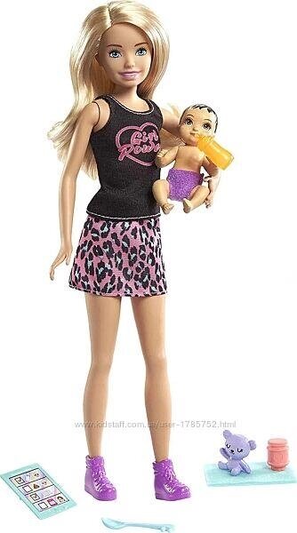 Лялька барбі скіпер блондинка з немовлям. Barbie Skipper Babysitters Код/Артикул 75 498 від компанії greencard - фото 1