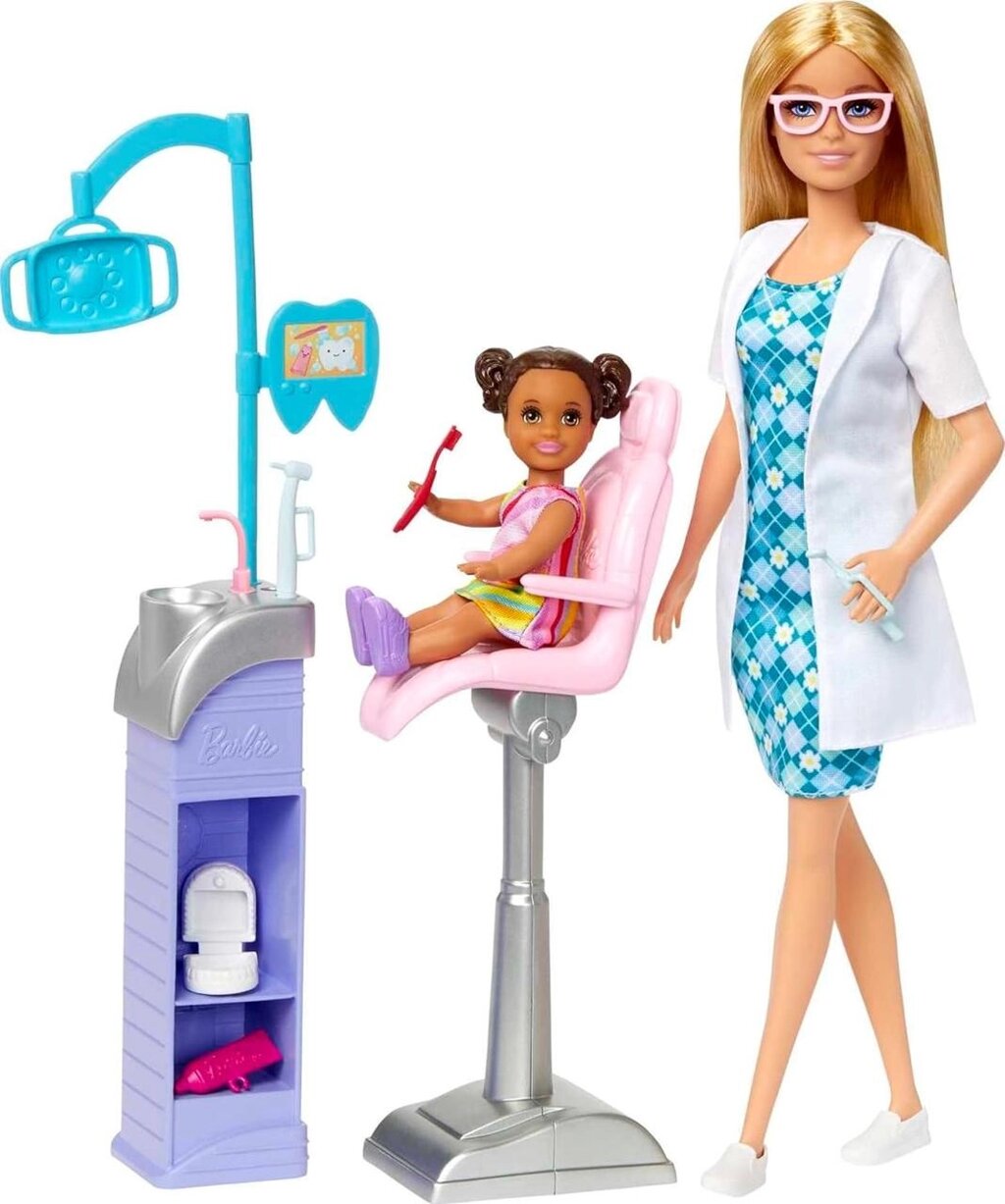 Лялька Barbie Careers Blonde Dentist , лікар стоматолог, дантист Код/Артикул 75 847 від компанії greencard - фото 1