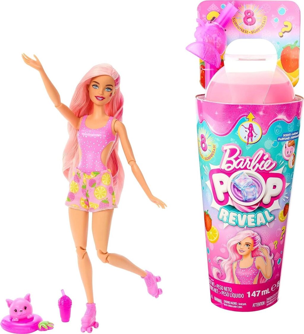 Лялька Barbie Pop Reveal Соковиті фрукти Полуничний лимонад. Код/Артикул 75 1058 від компанії greencard - фото 1