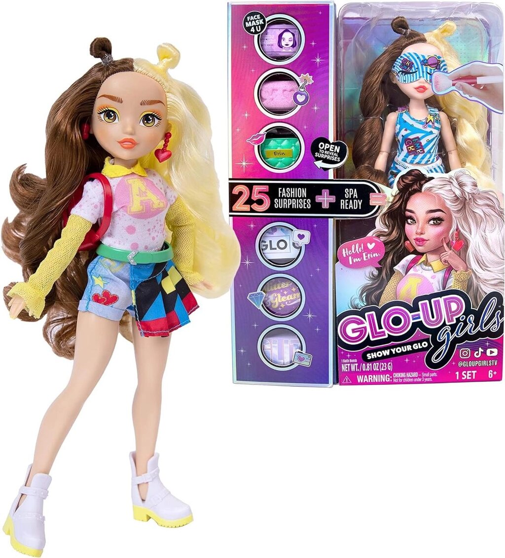 Лялька Ерін Far Out Toys GLO-UP Girls Erin Alternative Girl Fashion Doll Код/Артикул 75 356 Код/Артикул 75 356 від компанії greencard - фото 1