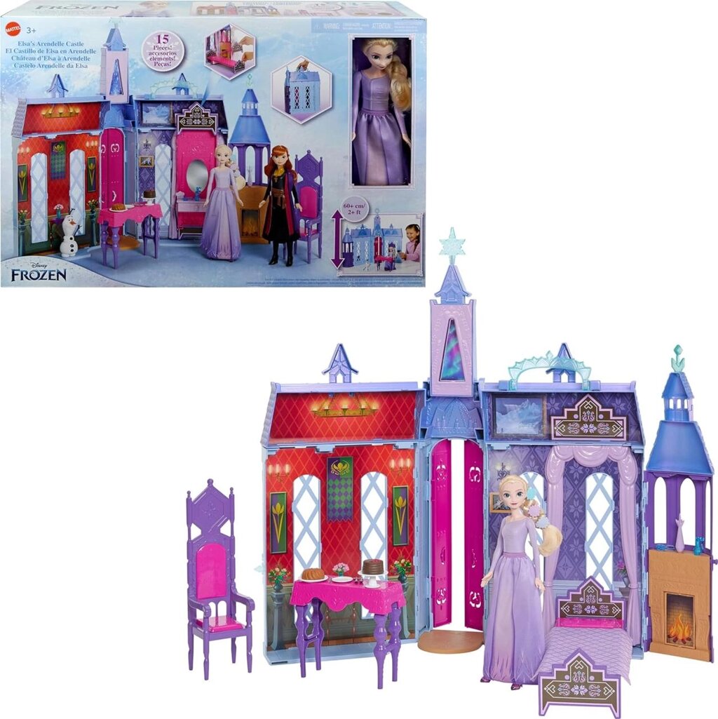 Ляльковий замок Mattel Disney Frozen, Arendelle Castle Featuring Elsa Код/Артикул 75 1276 Код/Артикул 75 1276 від компанії greencard - фото 1