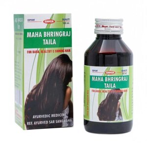Маха Брінгарадж Тайла: олія для темного, здорового і сяючого волосся (100 мл), Maha Bhringraj Taila, Ganga