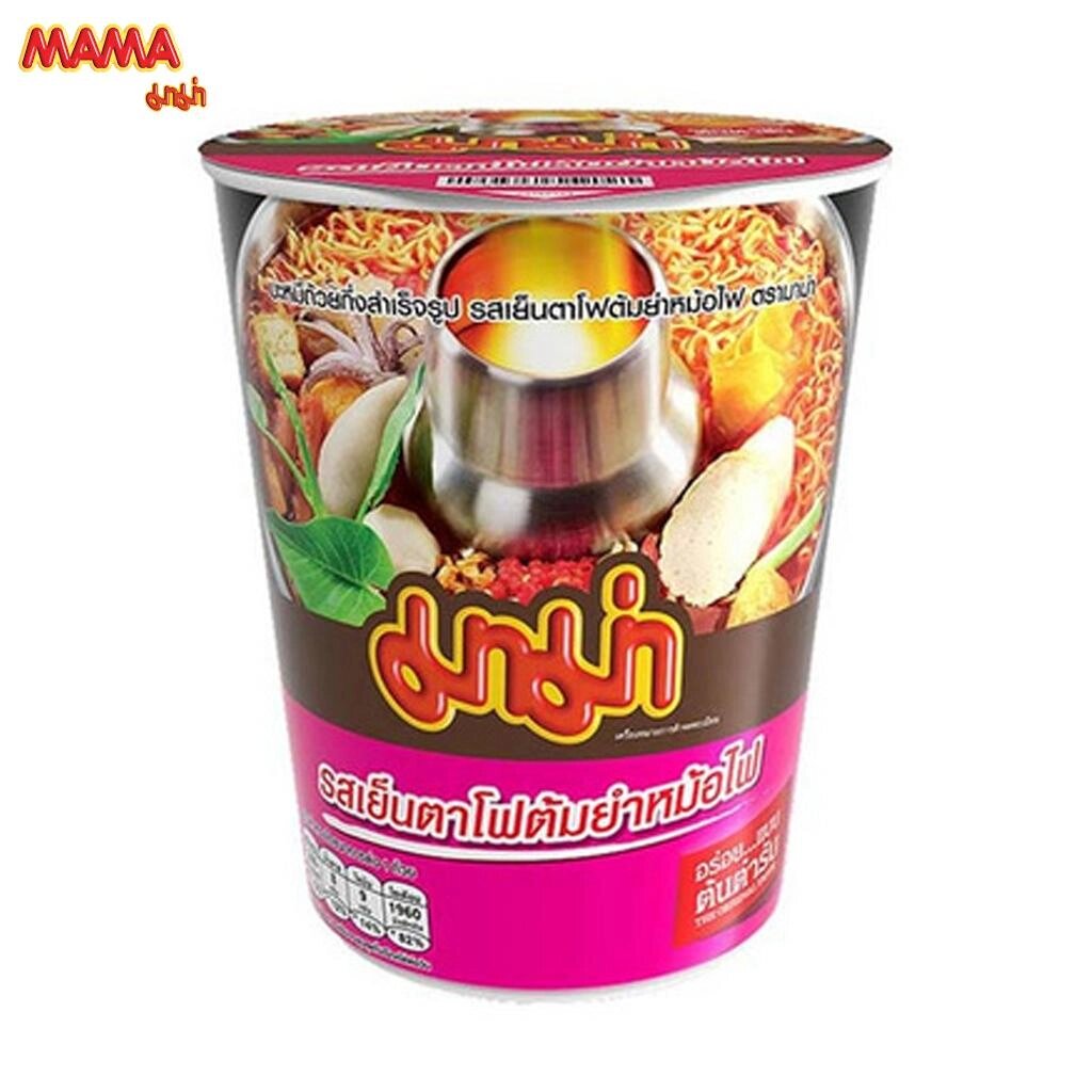 MAMA Локшина швидкого приготування у чашці Yentafo Tom Yum Mohfai Flavor 60 г x 6 шт - Thai Food Під замовлення з від компанії greencard - фото 1
