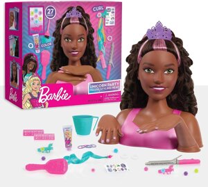 Манекен для зачісок барбі-негритяночка. Barbie Unicorn Party Styling Head Код/Артикул 75 482 Код/Артикул 75 482