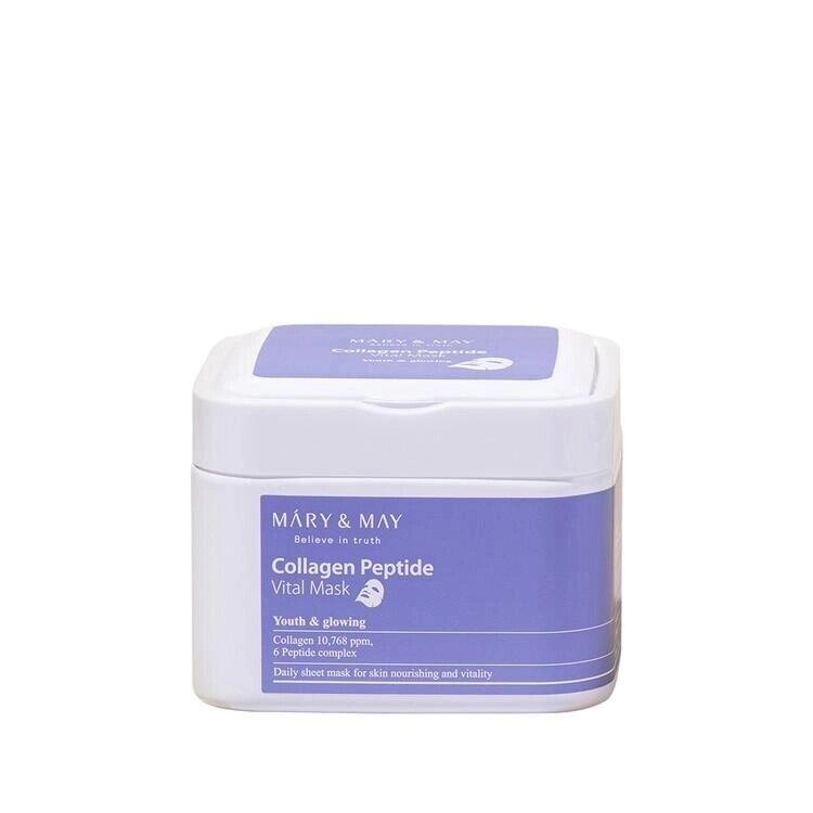 MaryMay Collagen Peptide Vital Mask 400 г 30 шт під замовлення з кореї 30 днів доставка безкоштовна від компанії greencard - фото 1