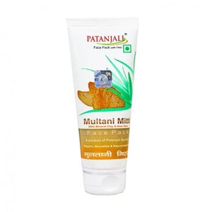 Маска для обличчя з лікувальною глиною Мултані Мітті (60 г), Face Pack Multani Mitti, Patanjali Під замовлення з Індії