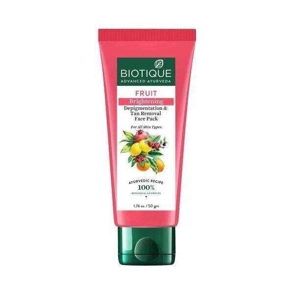 Маска для обличчя із фруктами: проти пігментації (50 г), Fruit Brightening Depigmentation & Tan Removal Face Pack, Під від компанії greencard - фото 1