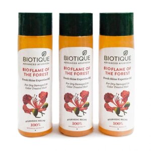 Олія для сухого та пошкодженого волосся (3 х 120 мл), Flame Of Forest Hair Oil Set, Biotique Під замовлення з Індії 45