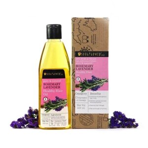 Олія для волосся з екстрактами Лаванди та Розмарину (225 мл), Rosemary Lavender Healthy Hair Oil, Soulflower Під