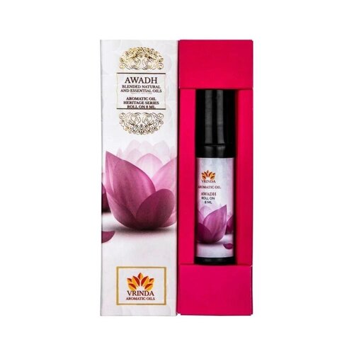 Олія-ролер Авадх (8 мл), Awadh Aromatic Oil Roller Bottle, Vrindaam Під замовлення з Індії 45 днів. Безкоштовна