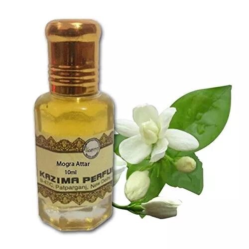 Масляні парфуми Могра (Жасмин) унісекс (10 мл), Mogra Attar Perfume Natural Undiluted,  Kazima під замовлення з Індії від компанії greencard - фото 1