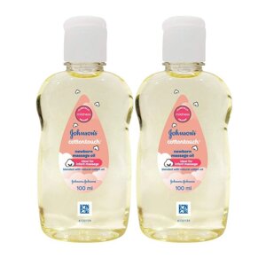 Масажна олія для новонароджених Бавовняний дотик (2 x 100 мл), Cottontouch Newborn Massage Oil, Johnson’s Baby під