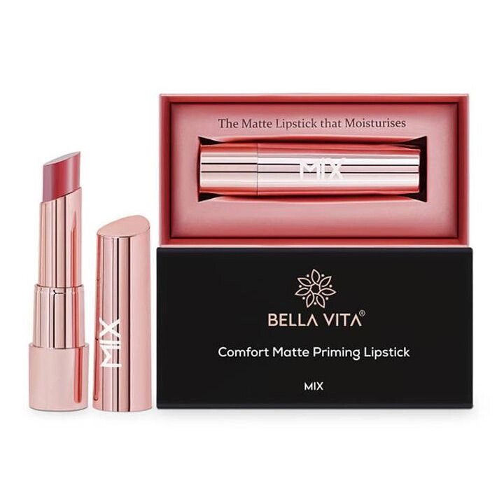 Матова помада-праймер: відтінок Рум'яно-червоний (3,5 г), Comfort Matte Priming Lipstick Ddlj Blush Red,  Bella Vita від компанії greencard - фото 1