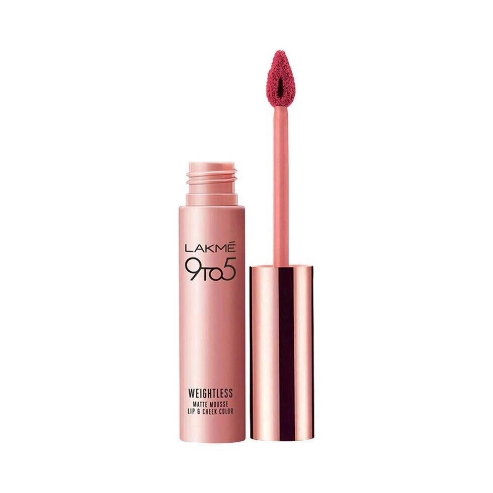 Матовий мус для губ + рум'яна Слива (9 г), Weightless Matte Mousse Lip & Cheek Color Plum Feather,  Lakme Під від компанії greencard - фото 1