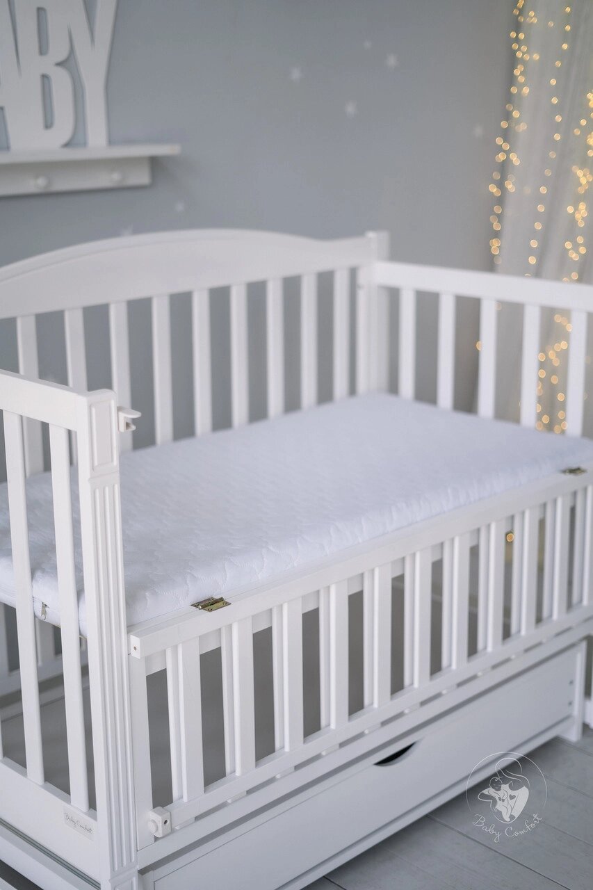 Матрац дитячий Baby Comfort Соня №8 (120*60*8 см) білий стьобаний Код/Артикул 15 від компанії greencard - фото 1