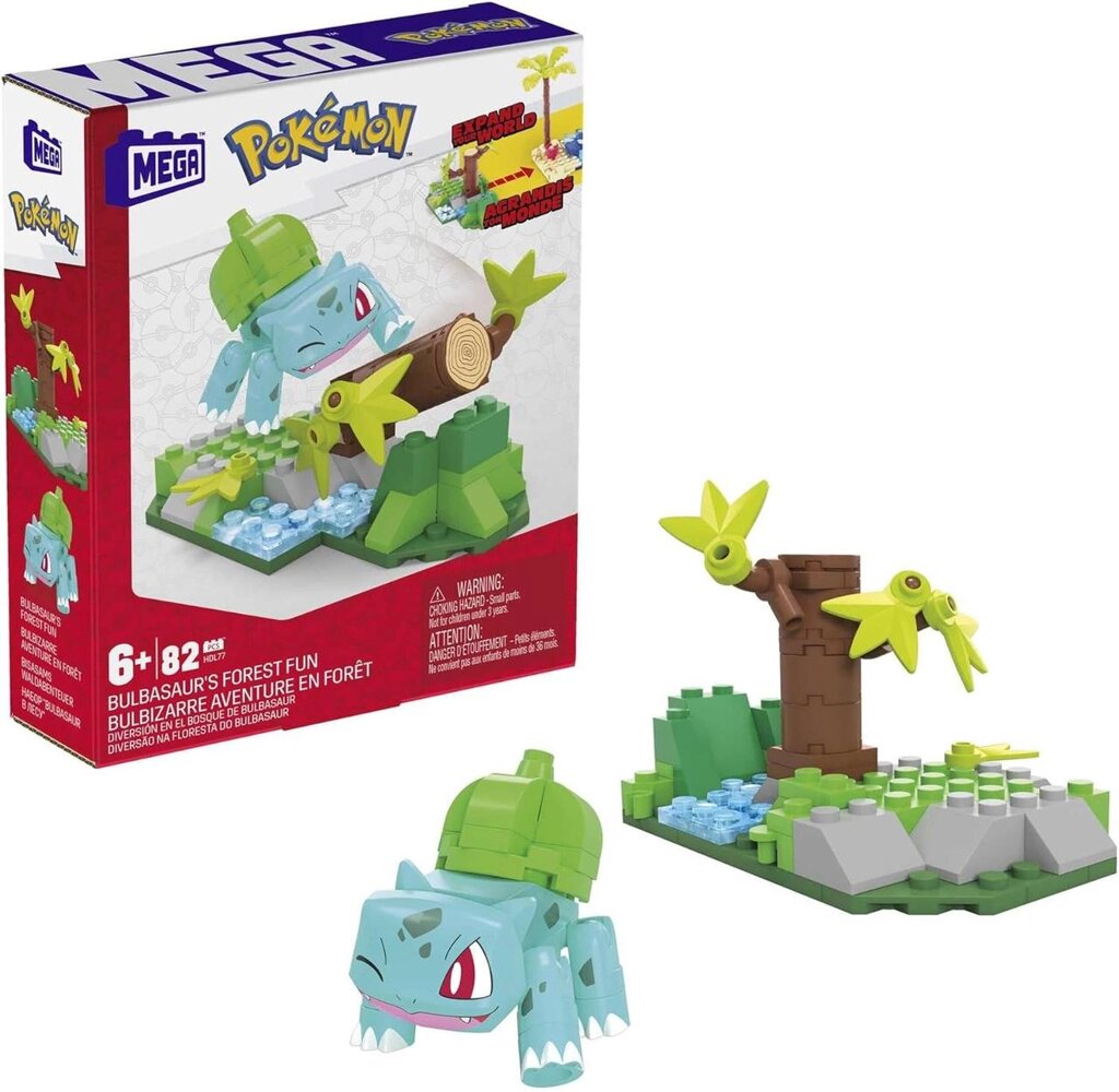 MEGA Pokmon Action Figure Building лісова розвага Bulbasaurs Forest Код/Артикул 75 838 Код/Артикул 75 838 Код/Артикул від компанії greencard - фото 1