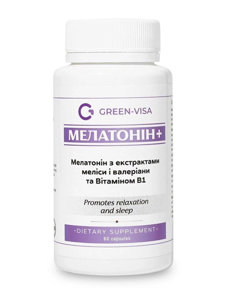 Мелатонін 3 мг, меліса, валеріана, 60 капс. Код/Артикул 194 01/030 від компанії greencard - фото 1