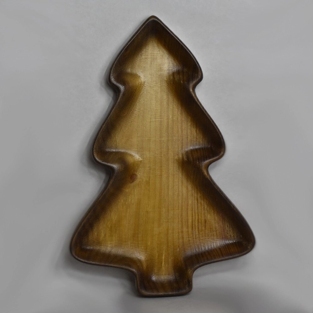 Менажниця ялинка дерев'яна різьблена Розмір 17 х 25 см. Код/Артикул 142 205 від компанії greencard - фото 1