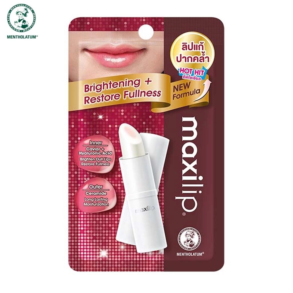 MENTHOLATUM Maxi Lip Brightening бальзам для губ з ікрою та гіалуроновою кислотою 3,8 г Під замовлення з Таїланду за 30  від компанії greencard - фото 1