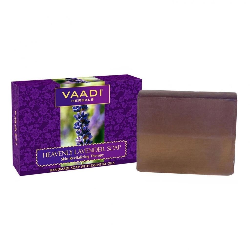 Мило для відновлення шкіри з Лавандою (75 г), Heavenly Lavender Soap Skin Revitalizing Therapy,  Vaadi Herbals під від компанії greencard - фото 1