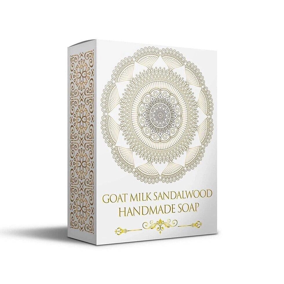 Мило ручної роботи з Козячим молоком та Сандаловим деревом (115 г), Goat Milk Sandalwood Soap,  Heilen Biopharm Під від компанії greencard - фото 1