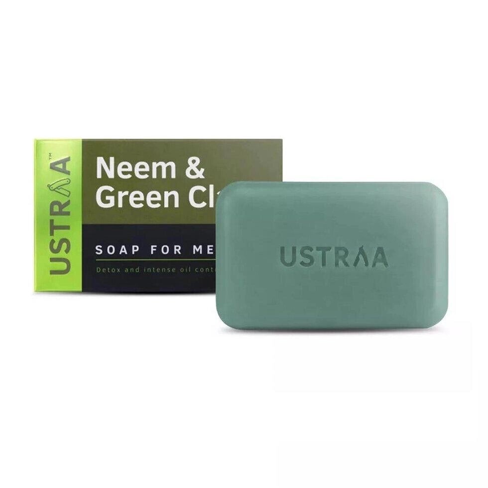 Мило з Німом та Зеленою глиною (100 г х 8 шт), Neem & Green Clay Soap,  Ustraa Під замовлення з Індії 45 днів. від компанії greencard - фото 1