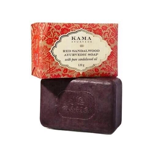 Мило з олією Червоного сандалового дерева (120 г), Red Sandalwood Ayurvedic Soap, Kama Ayurveda Під замовлення з Індії від компанії greencard - фото 1