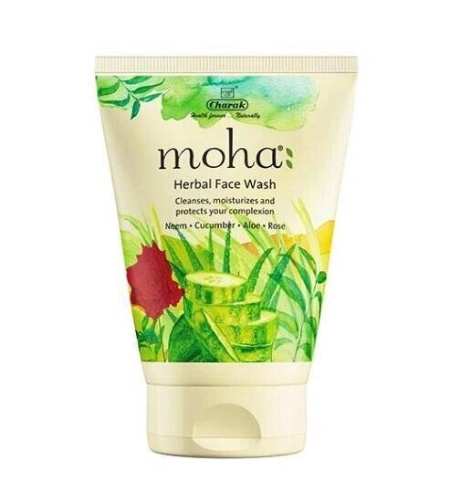 Моха: натуральний засіб для вмивання обличчя (100мл), Moha Herbal Face Wash,  Charak Під замовлення з Індії 45 днів. від компанії greencard - фото 1