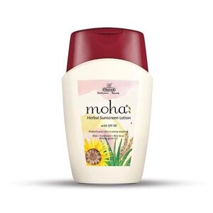 Моха: натуральний сонцезахисний лосьйон SPF 50 (100 г), Moha Herbal Sunscreen Lotion, Charak Під замовлення з Індії 45