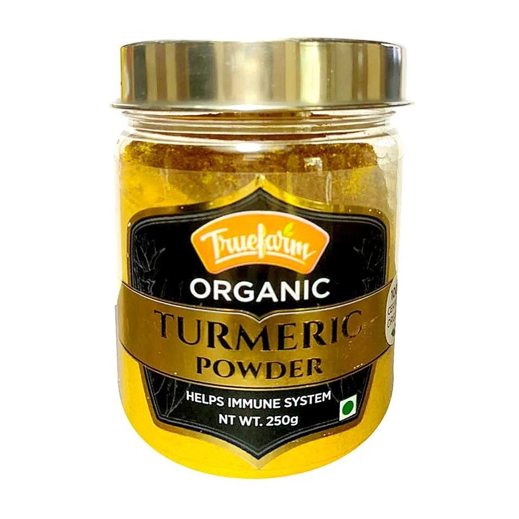 Молота Куркума (250 г), Organic Turmeric Powder,  Truefarm під замовлення з Індії за 45 днів, доставка безкоштовна від компанії greencard - фото 1