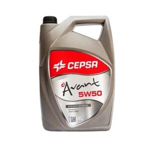 Моторна олива CEPSA AVANT 5W50 SYNT (4л) кодартикул 82