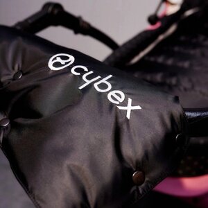 Муфта рукавички суцільна CYBEX, на коляску / санки, для рук, чорний фліс (колір - чорний) Код/Артикул 81 100257