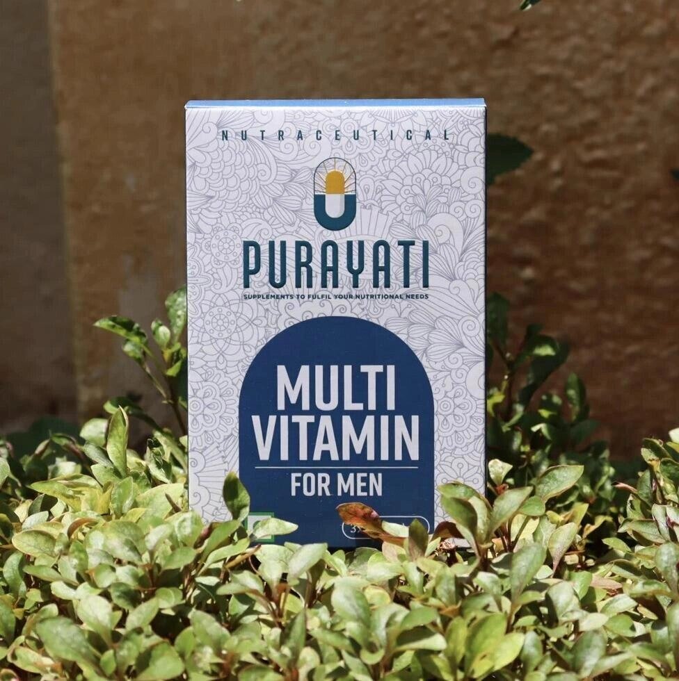 Мультивітаміни для чоловіків (60 таб), Multivitamin For Men,  Purayati Під замовлення з Індії 45 днів. Безкоштовна від компанії greencard - фото 1