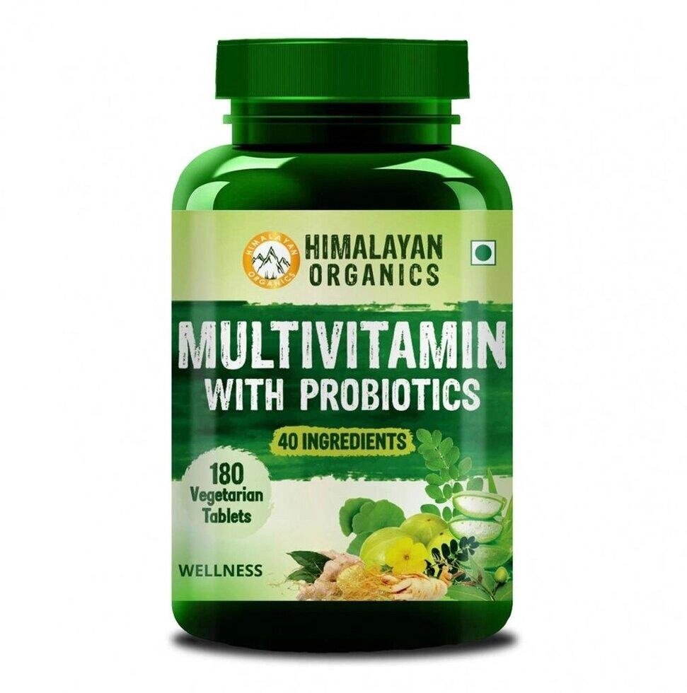 Мультивітаміни з пробіотиками (180 таб), Multivitamin with probiotics,  Himalayan Organics Під замовлення з Індії 45 від компанії greencard - фото 1