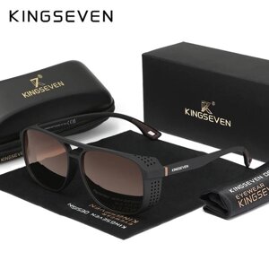 Чоловічі поляризаційні сонцезахисні окуляри KINGSEVEN 790 Black Gradient Brown Код/Артикул 184 125183