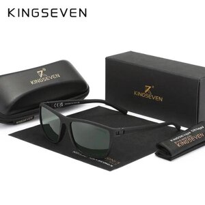 Чоловічі поляризаційні сонцезахисні окуляри KINGSEVEN LC755 Black Green Код/Артикул 184 124074