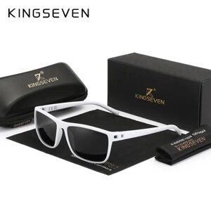 Чоловічі поляризаційні сонцезахисні окуляри KINGSEVEN LC755 White Gray Код/Артикул 184
