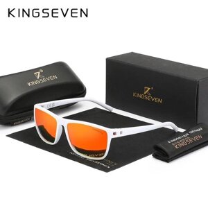 Чоловічі поляризаційні сонцезахисні окуляри KINGSEVEN LC755 White Red Код/Артикул 184