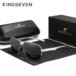 Чоловічі поляризаційні сонцезахисні окуляри KINGSEVEN N7188 Silver Gray Код/Артикул 184