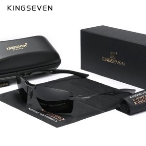 Чоловічі поляризаційні сонцезахисні окуляри KINGSEVEN N7241 Black Gray Код/Артикул 184