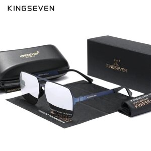Чоловічі поляризаційні сонцезахисні окуляри KINGSEVEN N7511 Blue Silver Код/Артикул 184