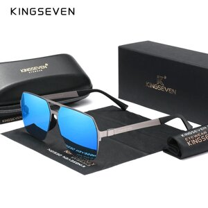 Чоловічі поляризаційні сонцезахисні окуляри KINGSEVEN N7511 Gun Blue Код/Артикул 184