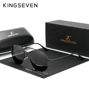Чоловічі поляризаційні сонцезахисні окуляри KINGSEVEN N7748 Black Gray Код/Артикул 184