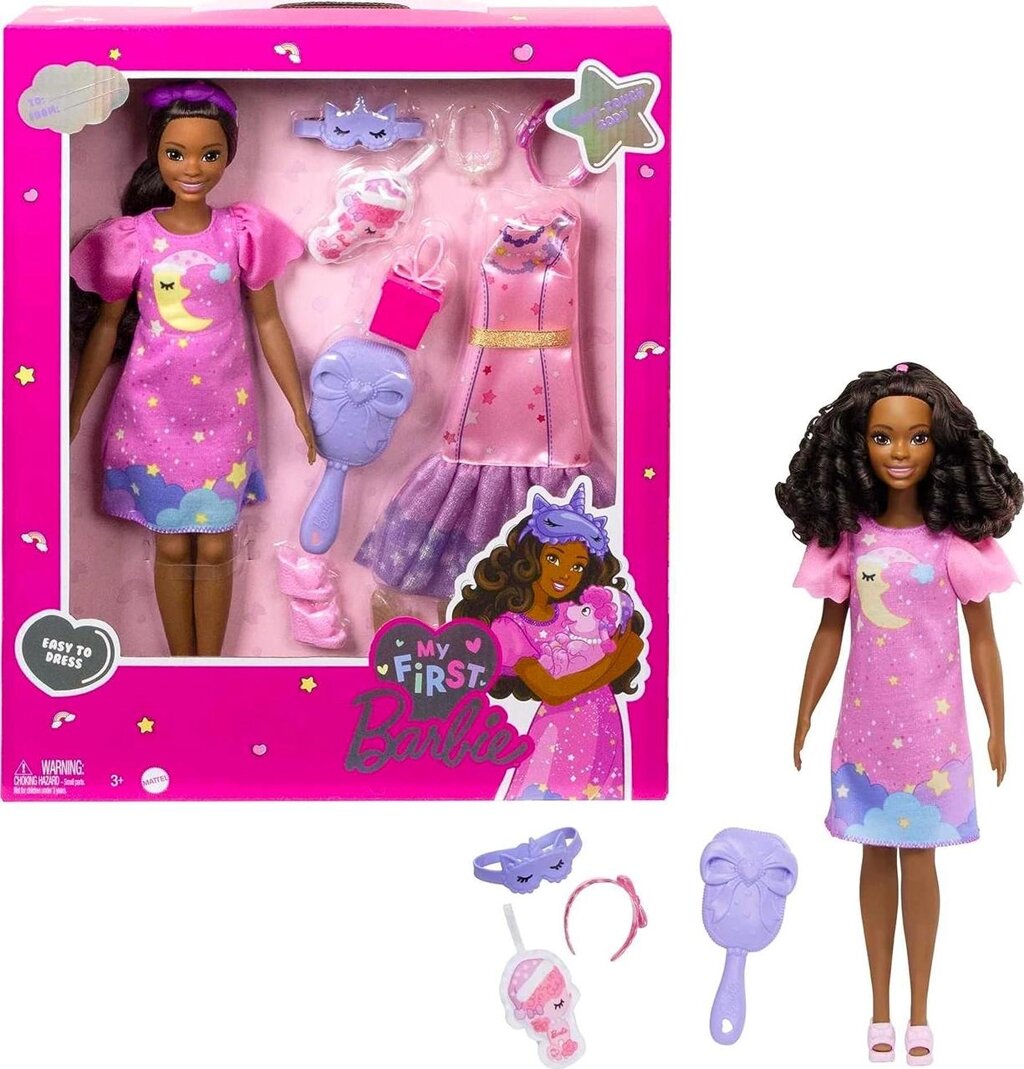 My First Barbie Brooklyn ігровий набір моя перша барбі зі змінним одягом Код/Артикул 75 918 від компанії greencard - фото 1