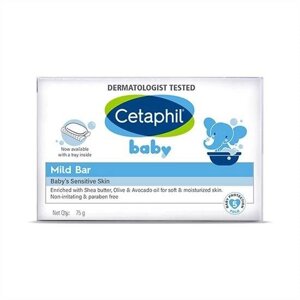 Мило для дитячої чутливої шкіри (75 г), Mild Bar Baby's Sensitive Skin, Cetaphil Під замовлення з Індії 45 днів.