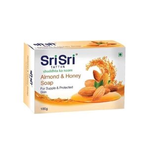 Мило з Мигдалем та Медом (100 г), Almond & Honey Soap, Sri Sri Tattva Під замовлення з Індії 45 днів. Безкоштовна